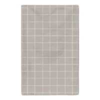 Be Cozy Gray and White Check Tea Towel - Set of 2