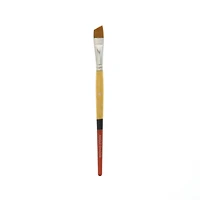 Princeton™ Snap!™ Series 9650 Gold Taklon Short Handle Angle Shader Brush
