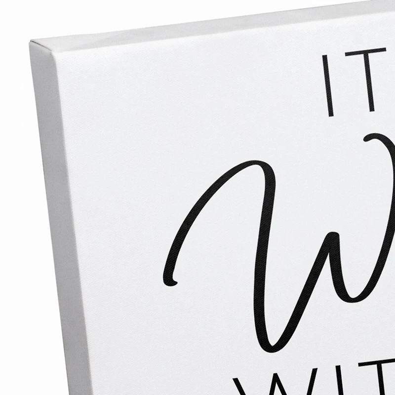 It Is Well With My Soul Floral Canvas Art