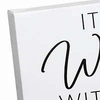 It Is Well With My Soul Floral Canvas Art