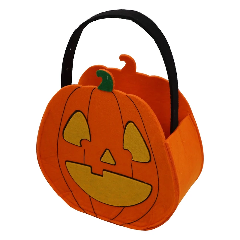 7.75" Jack-O'-Lantern Felt Basket by Creatology™