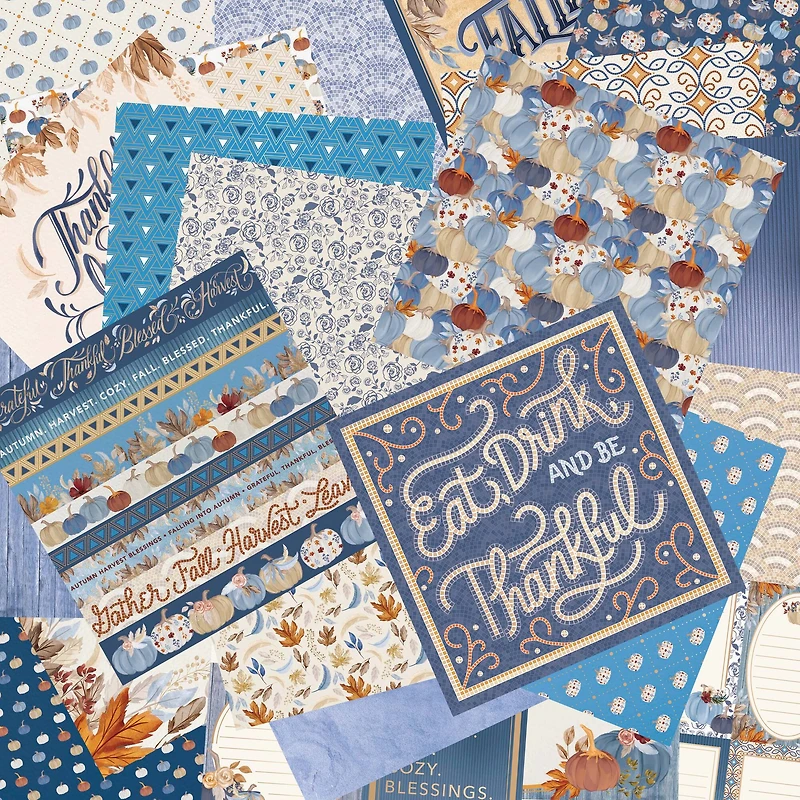 Craft Smith 12" x 12" Blue Harvest Paper Pad