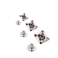Assorted Rhodium Leather Rivet Mix by Bead Landing™