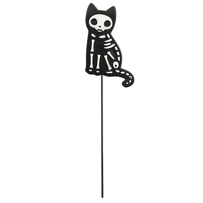 9" Black & White Cat Skeleton Pick by Ashland®