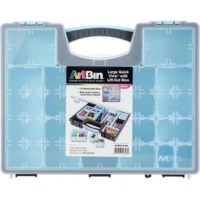 ArtBin® Large Quick View™ Storage Container with Removable Bins