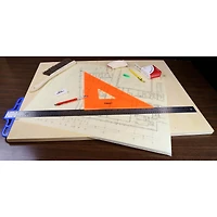 Pro Art® 12" Fluorescent 45/90 Triangle With Finger Lift