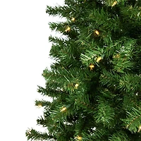 4.5ft. Pre-Lit Pendleton Spruce Full Artificial Christmas Tree, Clear Lights