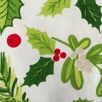 DII® 52" Boughs of Holly Print Tablecloth