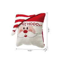 Glitzhome® Hooked 3D Santa Pillow Set