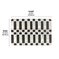 FloorPops Checker Black Stone Quick Drying Mat