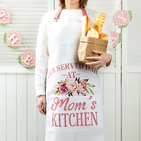 Glitzhome® 31.5" Faux Burlap Mother's Day Apron