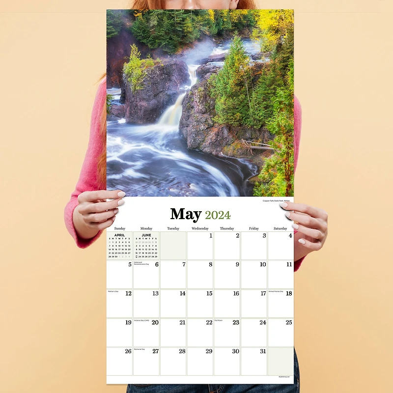 TF Publishing 2024 Wisconsin Wall Calendar