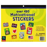 Eureka® Jumbo Motivational Sticker Book, 3 Packs of 480ct.