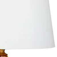 Gold Glass Glam Accent Lamp, 16" x 16" x 26"