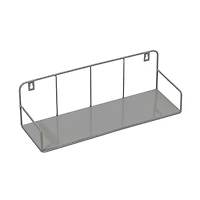 Honey Can Do Small Metal Floating Wall Shelf