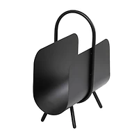 20" The Novogratz Black Metal Curved Magazine Holder