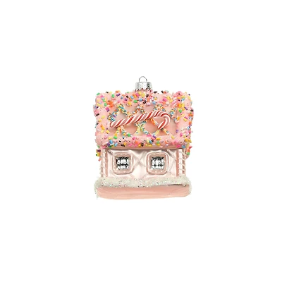 3.75" Sprinkles & Candy Glass Gingerbread House Ornament by Ashland®
