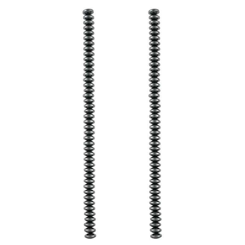 Black Hematite Rondelle Beads, 6mm by Bead Landing™