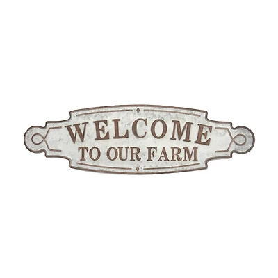 Brown Metal Farmhouse Sign Wall Décor
