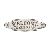 Brown Metal Farmhouse Sign Wall Décor