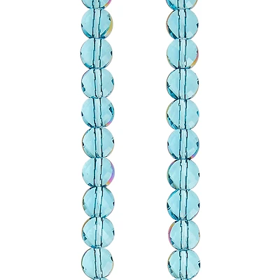 12 Packs: 2 ct. (24 total) Shiny Aqua Clear Glass Beads, 6mm by Bead Landing®