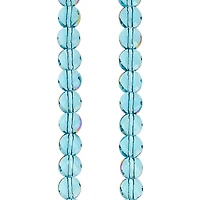 12 Packs: 2 ct. (24 total) Shiny Aqua Clear Glass Beads, 6mm by Bead Landing®