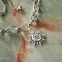 Silver Plated Sun & Moon Charm by Bead Landing™