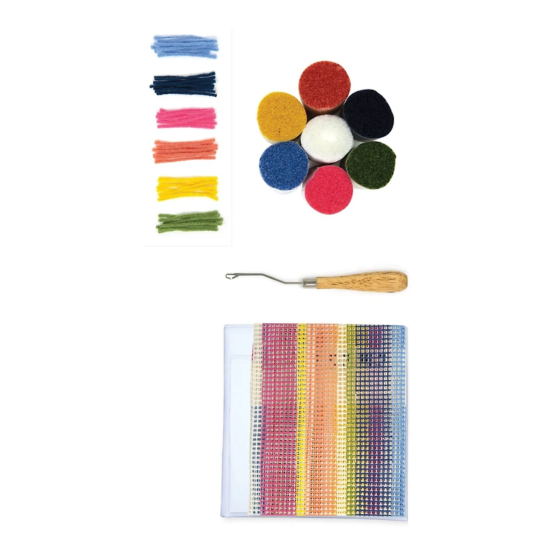 LoRan® Latch-Stitch™ Pillow Kit, Bright Stripe Design