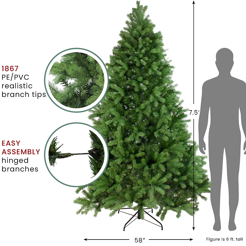 7.5ft. Unlit Real Touch™️ Noble Fir Artificial Christmas Tree