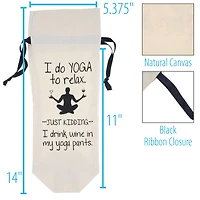Personality Case™ Yoga Pants Canvas Wine Bag