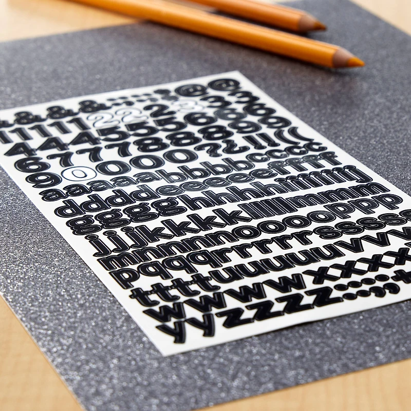 12 Packs: 2 ct. (24 total) Small Block Alphabet Stickers by Recollections™