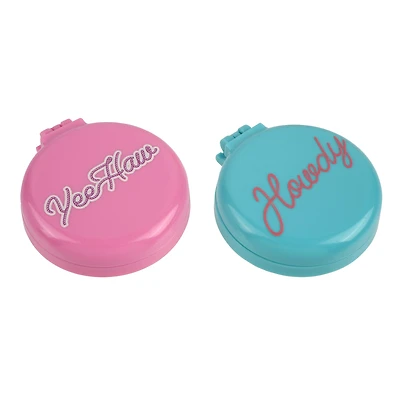 Assorted Travel Hair Brush with Mirror, 1pc. by Fab Finds