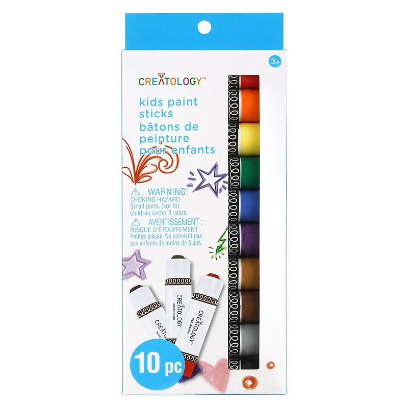 Primary 10 Color Kid's Paint Sticks by Creatology™