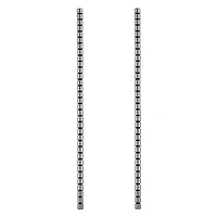 Black Hematite Tube Beads, 4mm by Bead Landing™