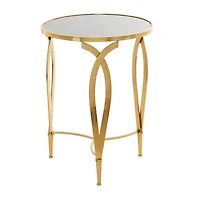 Black Metal Contemporary Accent Table 27" x 20" x 20"