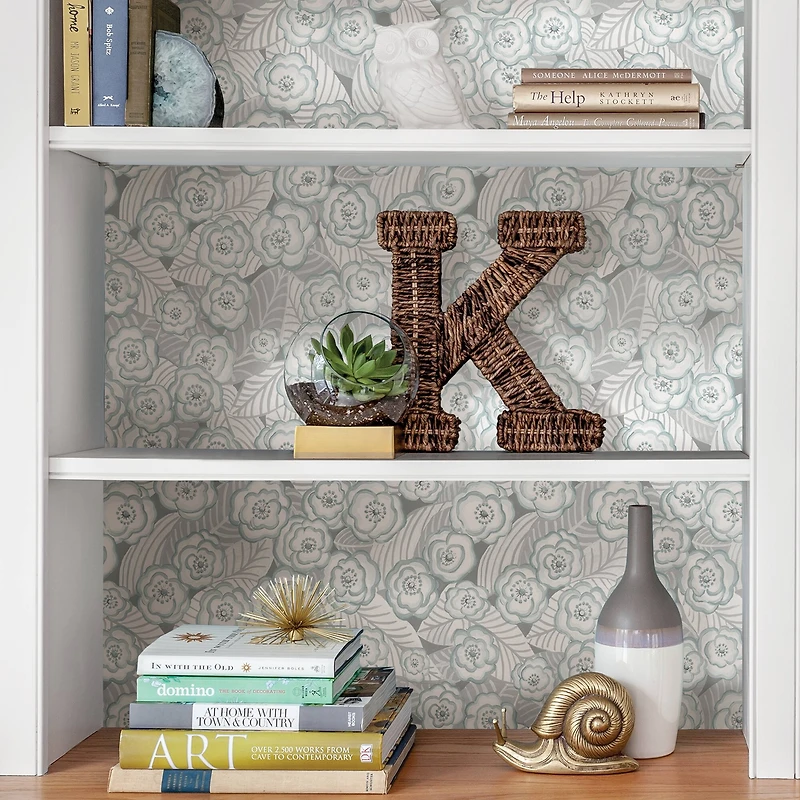 NuWallpaper Oopsie Daisy Gray Peel & Stick Wallpaper