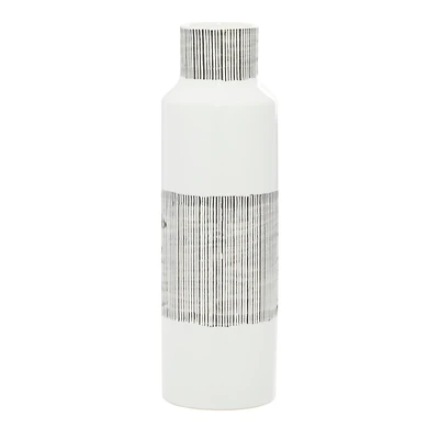 CosmoLiving by Cosmopolitan White Ceramic Modern Vase