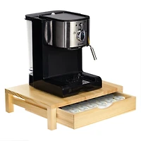 NEX™ 36-Pod Natural Rustic Wood Coffee Pod Holder for K-Cups