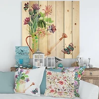 Designart - Succulents In Old Watering Can