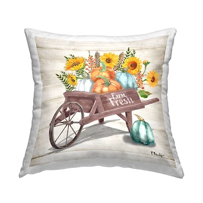Stupell Industries Farm Fresh Wagon Decorative Printed Throw Pillow