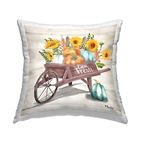 Stupell Industries Farm Fresh Wagon Decorative Printed Throw Pillow