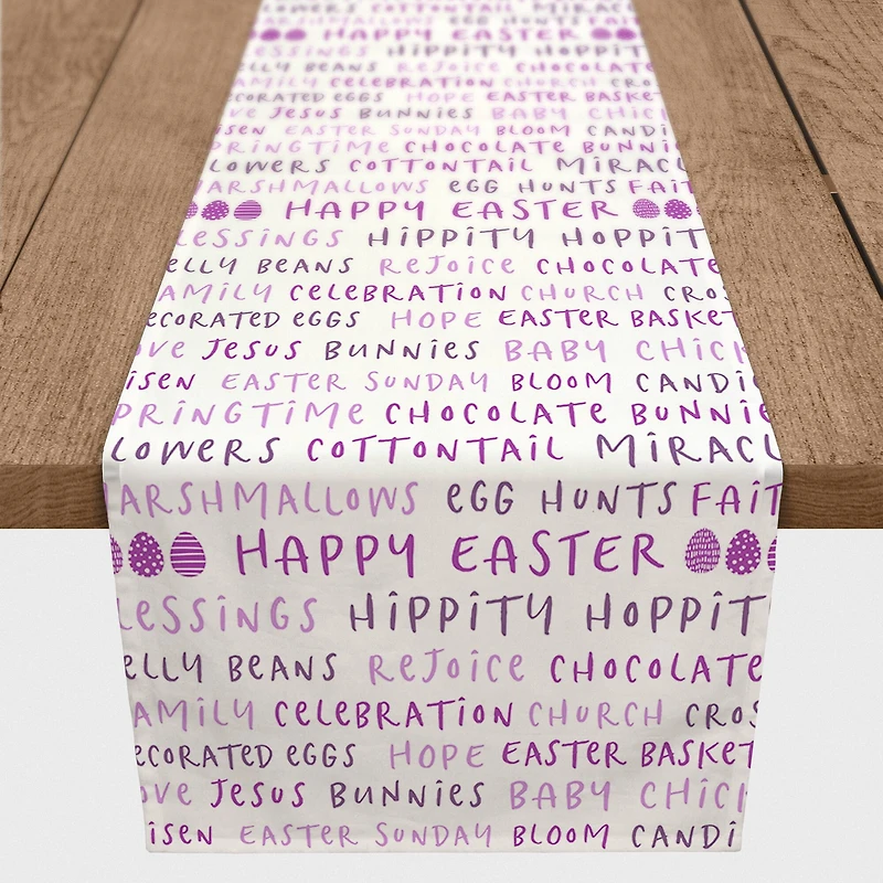 Easter Stuff Runner 2 16" x 90" Cotton Twill Runner
