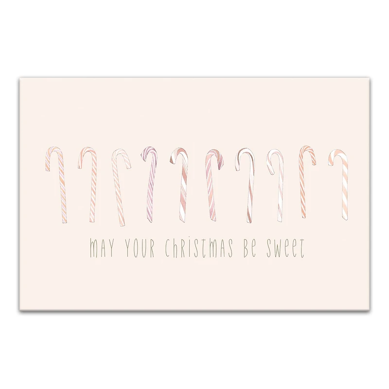 May Your Christmases Be Sweet Canvas Wall Art