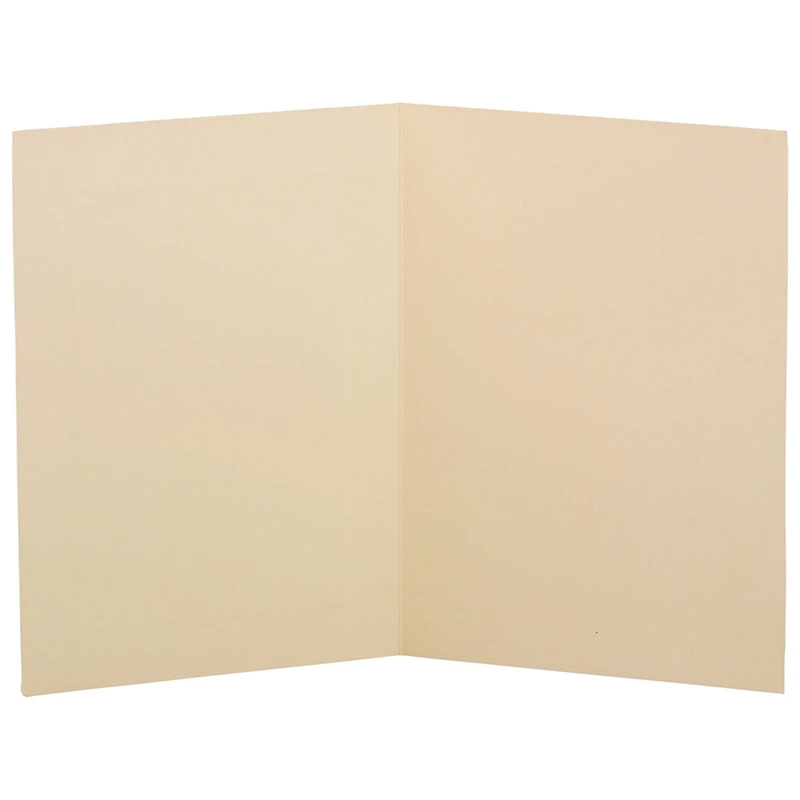 Strathmore A6 Ivory with Woven Panel Foldover Cards