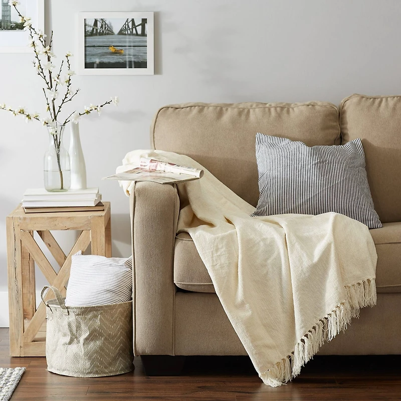 DII® Soft Cream Chenille Throw