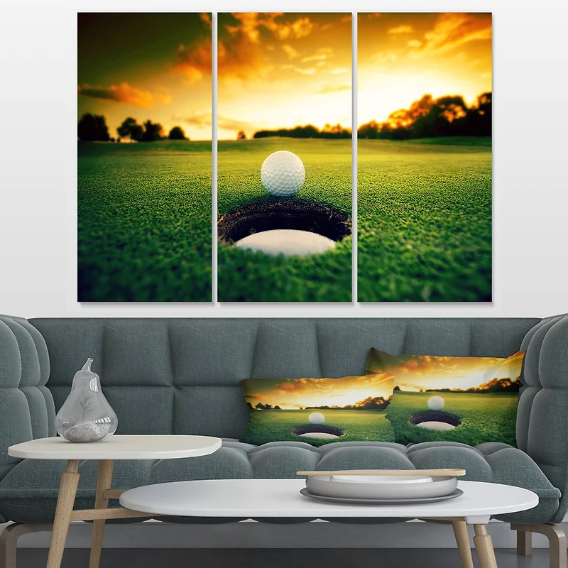 Designart - Golf Ball Near Hole