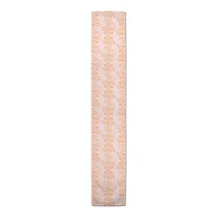 90" Floral Crest Cotton Twill Table Runner