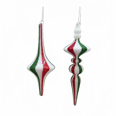 Assorted Candy Cane Finial Ornament by Ashland, 1pc.