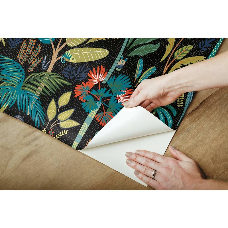 RoomMates Tropical Eden Peel & Stick Wallpaper