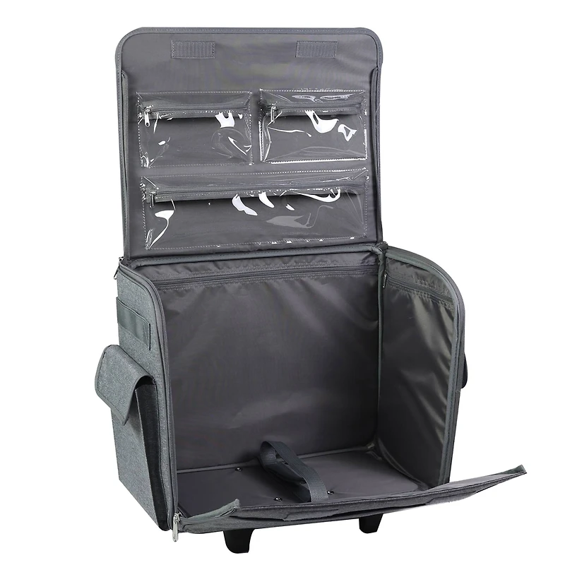 Everything Mary Heather Gray Sewing Machine Rolling Case